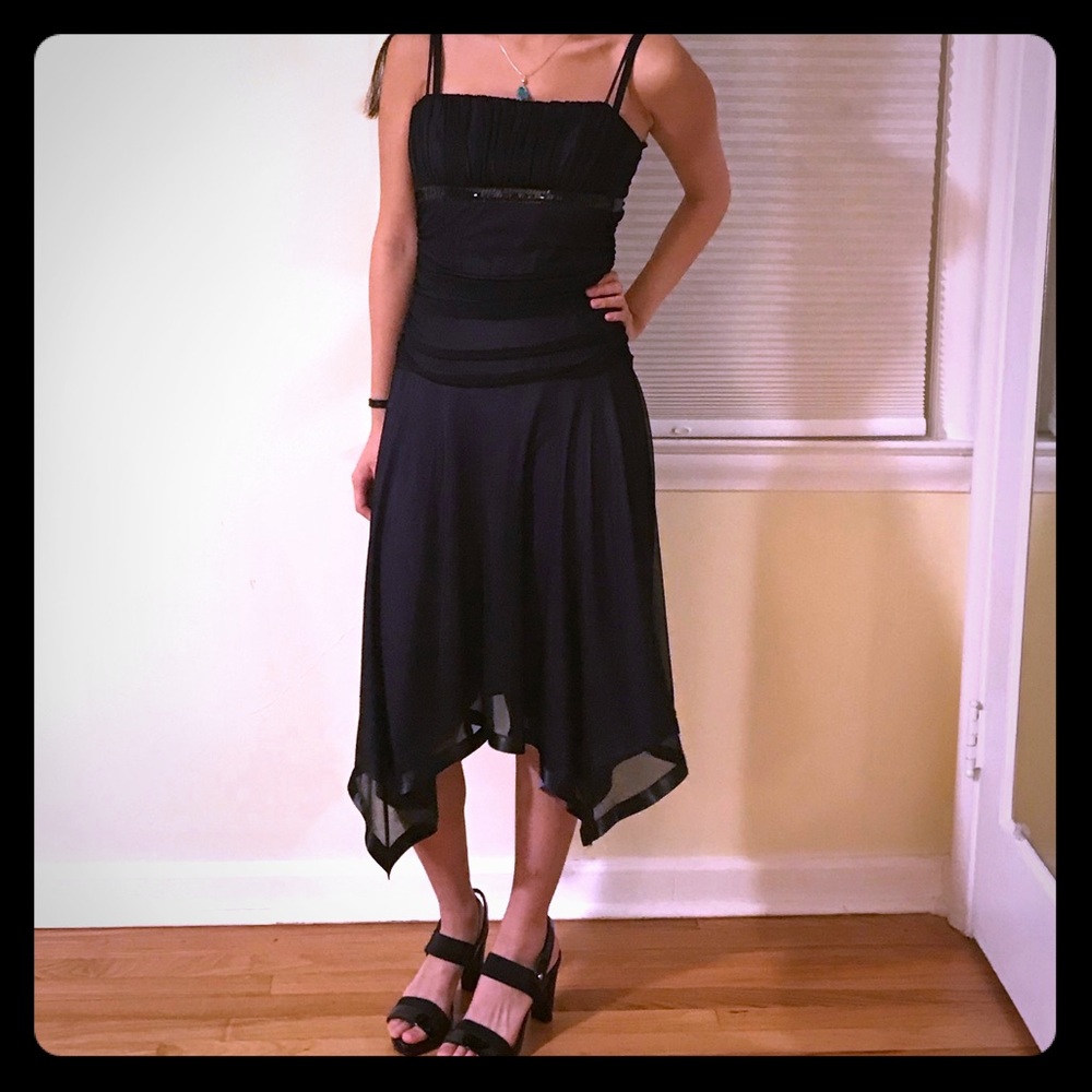 Black Mess Purple Party Dress